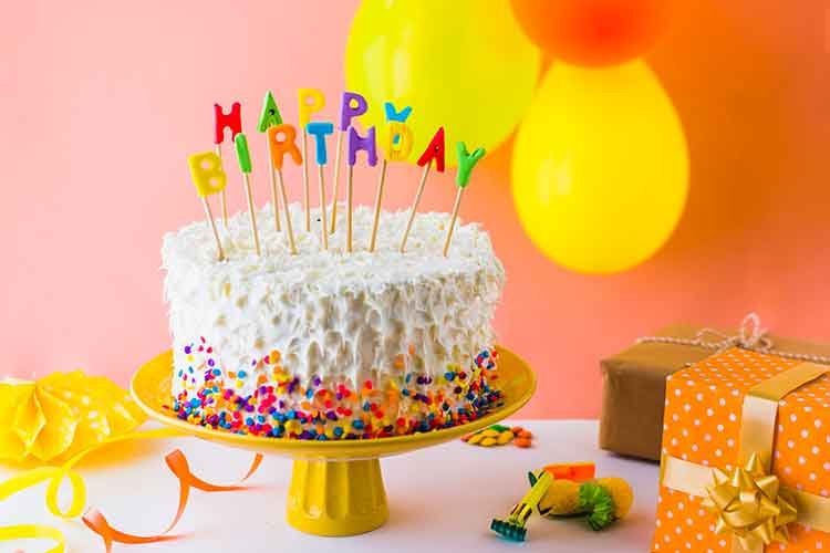 happy birthday anjali cake
