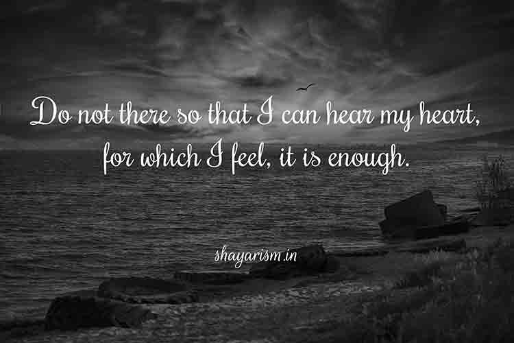 Sad Shayari In English